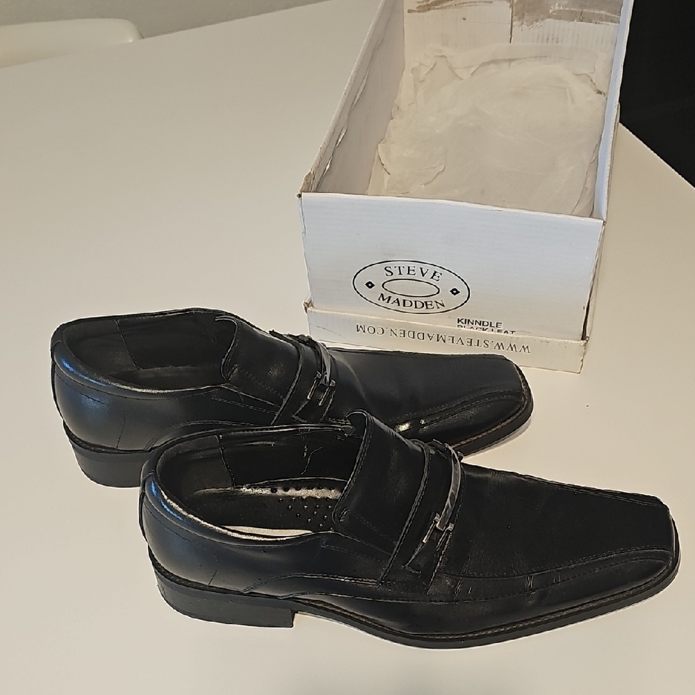 Steve Madden Classic Black Men's Slip-Ons